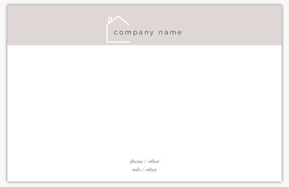 Design Preview for Real Estate Development Notepads Templates, 5.5" x 8.5"