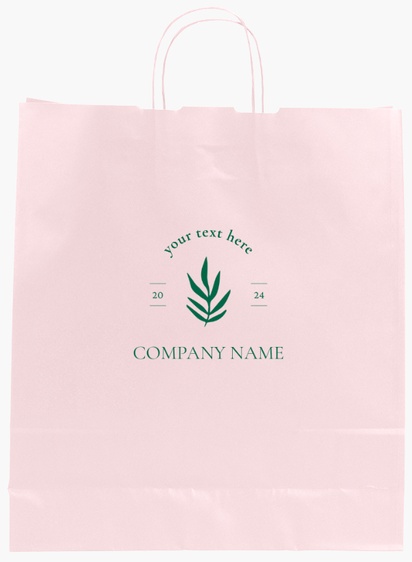 Design Preview for Design Gallery: Retail Single-Colour Paper Bags, L (36 x 12 x 41 cm)