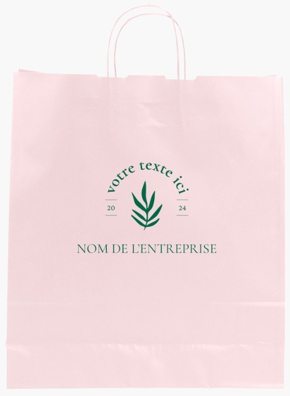 Aperçu du graphisme pour Galerie de modèles : sacs en papier impression monochrome pour fleurs et verdure, L (36 x 12 x 41 cm)