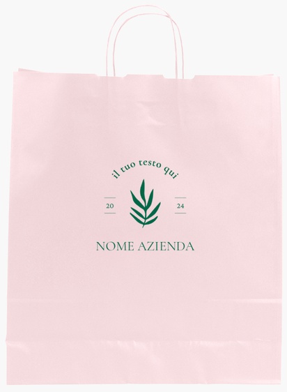 Anteprima design per Galleria di design: sacchetti di carta stampa monocolore per fiori e foglie, L (36 x 12 x 41 cm)