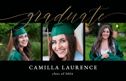 Design Preview for Design Gallery: Graduation Announcements Invitations and Announcements, Flat 11.7 x 18.2 cm