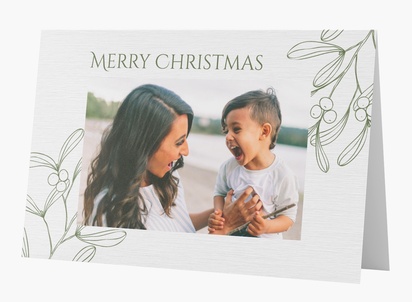 Design Preview for Design Gallery: Rustic Christmas Cards, Rectangular 18.2 x 11.7 cm