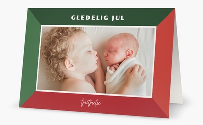 Forhåndsvisning av design for Designgalleri: Tradisjonell og klassisk Julekort, 18.2 x 11.7 cm  Dobbelt