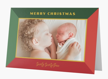Design Preview for Christmas Cards, Rectangular 18.2 x 11.7 cm