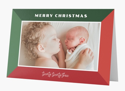 Design Preview for Personalised Christmas Cards, Rectangular 18.2 x 11.7 cm