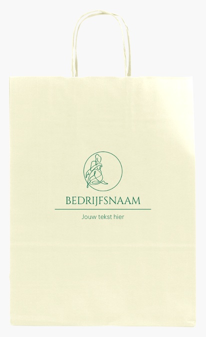 Voorvertoning ontwerp voor Ontwerpgalerij: Beauty en spa Effen kleur papieren tassen, M (26 x 11 x 34.5 cm)