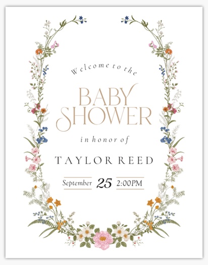 Design Preview for Baby Shower Posters Templates, 22" x 28"