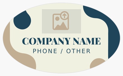Design Preview for Templates for Marketing & Communications Bumper Stickers , Oval - 7.6 x 12.7 cm