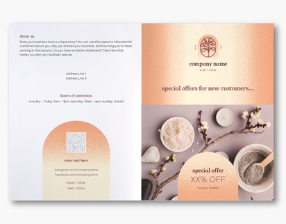 Design Preview for Design Gallery: Beauty & Spa Custom Brochures, 11" x 17" Bi-fold