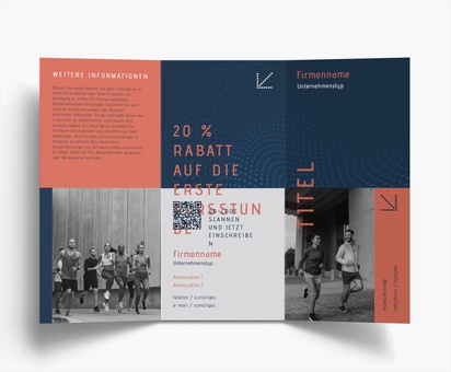 Designvorschau für Designgalerie: Flyer und Falzflyer Sport & Fitness, Wickelfalz DL (99 x 210 mm)