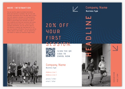 Design Preview for Design Gallery: Sports & Fitness Flyers and Pamphlets, Tri-fold DL