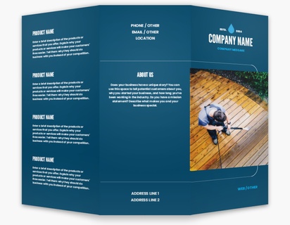 Design Preview for Design Gallery: Pool & Spa Care Custom Brochures, 8.5" x 11" Tri-fold