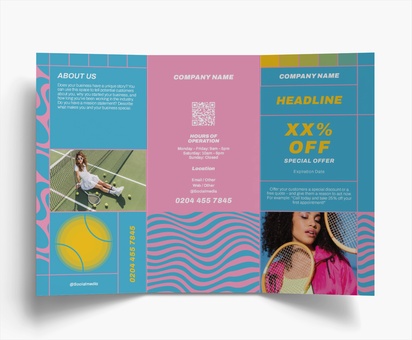 Design Preview for Design Gallery: Sports Specific Folded Leaflets, Tri-fold DL (99 x 210 mm)