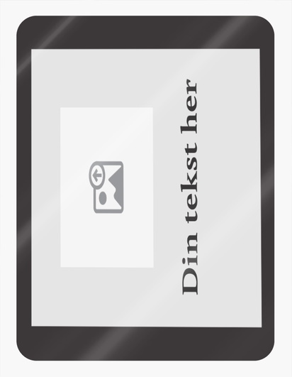 Forhåndsvisning av design for Designgalleri: Bedriftstjenester Klistremerker på ark, 10 x 7,5 cm Avrundet rektangel