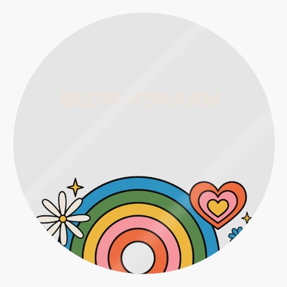 Voorvertoning ontwerp voor Ontwerpgalerij: Leuk en grappig Stickers op rol, Circle 4 x 4 cm Doorzichtig plastic