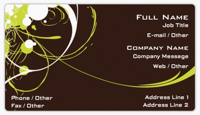 Design Preview for Art & Entertainment Business Card Stickers Templates