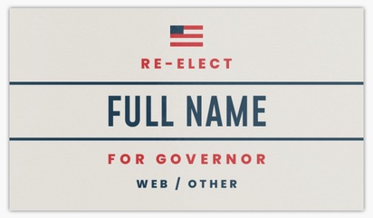 A governor vote gray blue design for Election