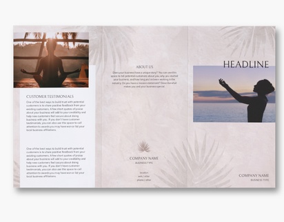 Design Preview for Beauty & Spa Custom Brochures Templates, 8.5" x 14" Tri-fold