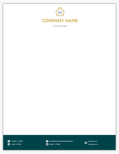 Design Preview for Design Gallery: Property & Estate Agents Notepads, 8.5" x 11"