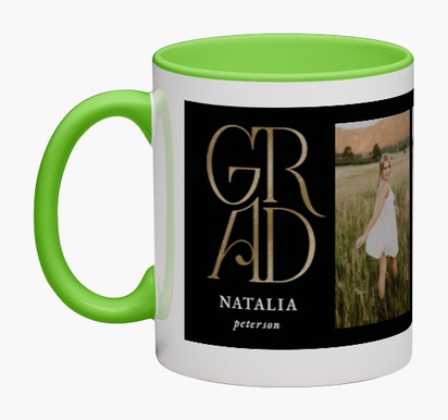 Design Preview for Templates for Graduation Personalised Mugs , Wrap-around