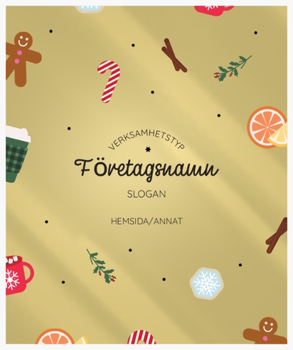 Förhandsgranskning av design för Designgalleri: Jul Etiketter på rulle, Rektangulärt 12 x 10 cm