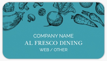Design Preview for Design Gallery: Restaurants Product Labels on Sheets, Rounded Rectangle 8.7 x 4.9 cm