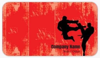Design Preview for Design Gallery: Sports & Fitness Visiting Card Stickers
