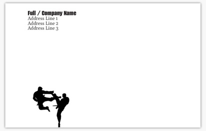 Design Preview for Sports & Fitness Custom Envelopes Templates, 5.5" x 4" (A2)