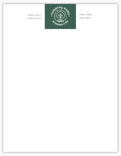 Design Preview for Landscaping & Gardening Notepads Templates, 8.5" x 11"