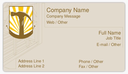 Design Preview for Design Gallery: Handyman Business Card Stickers
