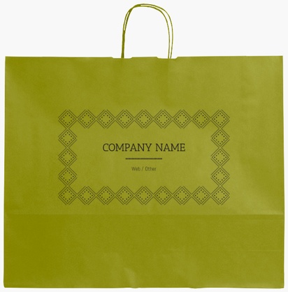 Design Preview for Design Gallery: Art & Entertainment Single-Colour Paper Bags, XL (54 x 14 x 45 cm)