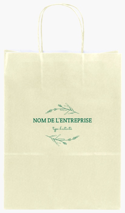 Aperçu du graphisme pour Galerie de modèles : sacs en papier impression monochrome pour marketing et relations publiques, S (22 x 10 x 29 cm)
