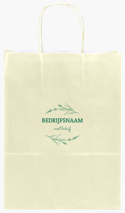 Voorvertoning ontwerp voor Ontwerpgalerij: Marketing en PR Effen kleur papieren tassen, S (22 x 10 x 29 cm)
