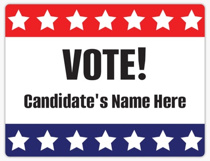 Design Preview for Campaigning & Fundraising Car Magnets Templates, 8.7" x 11.5"
