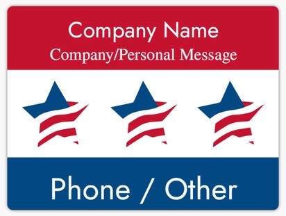 Design Preview for Design Gallery: Patriotic & Military Magnetic Car Signs, 22 x 29 cm