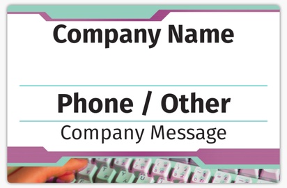 Design Preview for Internet Communications Car Magnets Templates, 11.5" x 17.6"