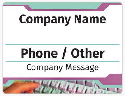 Design Preview for Internet Communications Car Magnets Templates, 8.7" x 11.5"