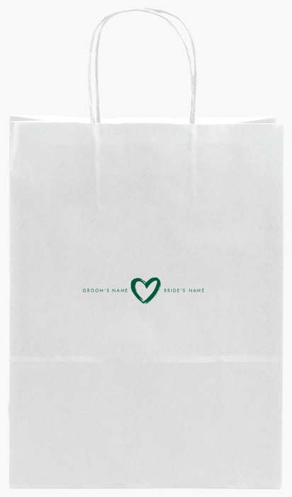 Design Preview for Design Gallery: Collage Single-Colour Paper Bags, S (22 x 10 x 29 cm)