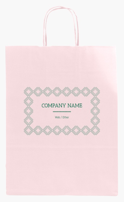 Design Preview for Design Gallery: Art & Entertainment Single-Colour Paper Bags, M (26 x 11 x 34.5 cm)
