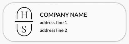 Design Preview for Design Gallery: Minimal Return Address Labels