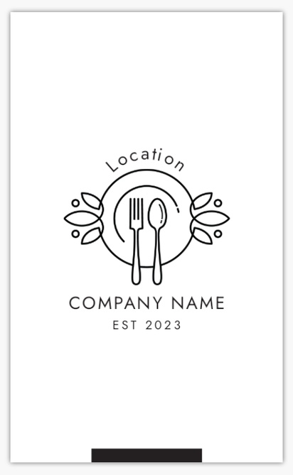 Design Preview for Design Gallery: Restaurants Standard Business Cards, Standard (91 x 55 mm)