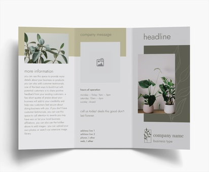 Design Preview for Design Gallery: Nature & Landscapes Folded Leaflets, Tri-fold DL (99 x 210 mm)