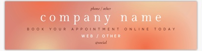 Design Preview for Design Gallery: Beauty Consulting & Pampering Vinyl Banners, 76 x 305 cm