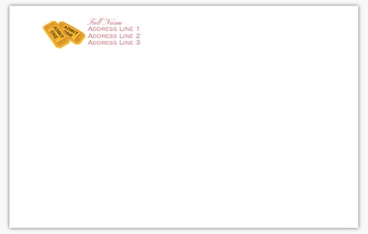 Design Preview for Art & Entertainment Custom Envelopes Templates, 5.5" x 4" (A2)