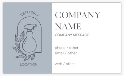 Design Preview for Design Gallery: Cleaning Services Standard Business Cards, Standard (91 x 55 mm)