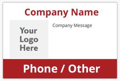 Design Preview for Design Gallery: Business Services Plastic Signboards, Small