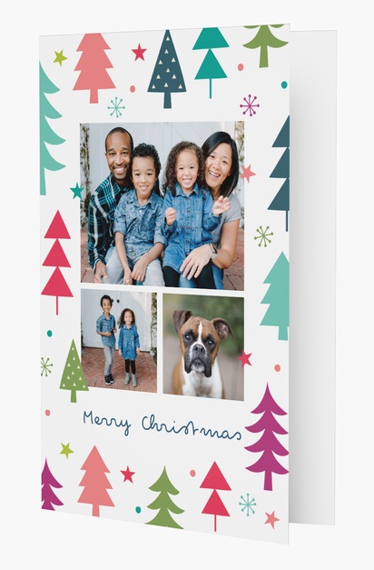 Design Preview for Design Gallery: Bold & Colourful Personalized Christmas Cards, Rectangular 18.2 x 11.7 cm