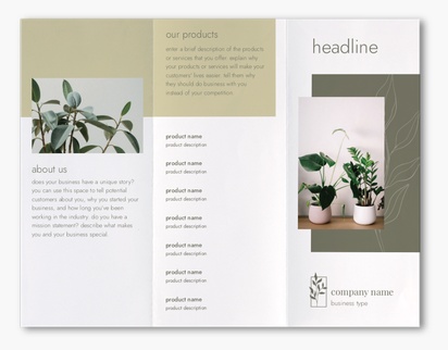 Design Preview for Design Gallery: Florists Custom Brochures, 8.5" x 11" Z-fold