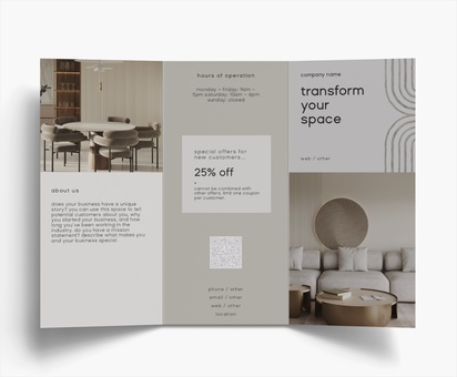 Design Preview for Design Gallery: Carpentry & Woodworking Folded Leaflets, Tri-fold DL (99 x 210 mm)