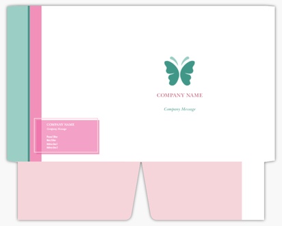 Design Preview for Design Gallery: Beauty & Spa Presentation Folders, 9.5" x 12"